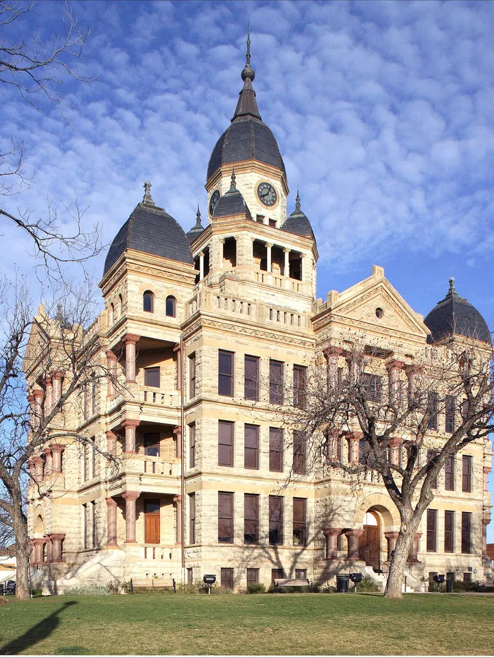The historic Denton County Courthouse on the Square