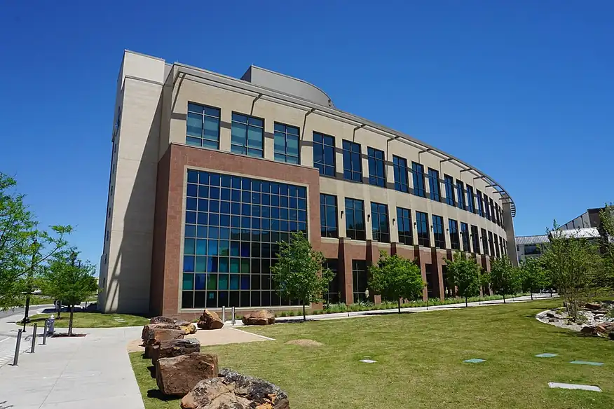The George W. Hawkes Downtown Library in Arlington