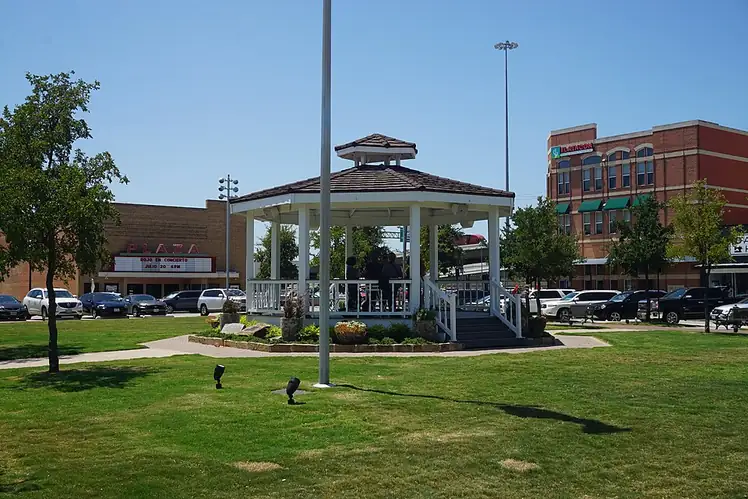 The gazebo on the historic square in downtown Carrollton