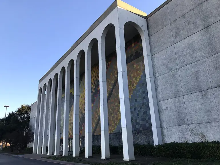 The former Collin Creek Mall in 2019, the year it closed